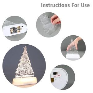 Christmas Santa Claus Tree Night Light Merry Christmas Decorations